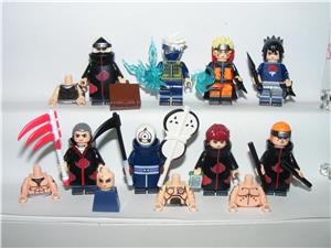 Lego Naruto figurák Uzumaki Hidan Kakazu Pein Uchiha Obito Sasuke figura ÚJ - kép 5