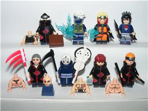 Lego Naruto figurák Uzumaki Hidan Kakazu Pein Uchiha Obito Sasuke figura ÚJ - kép 4