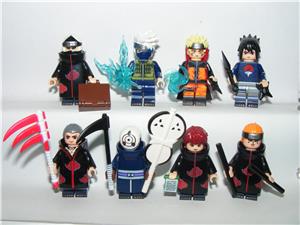 Lego Naruto figurák Uzumaki Hidan Kakazu Pein Uchiha Obito Sasuke figura ÚJ - kép 2