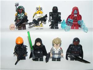 Lego Star Wars figurák Palpatine Uralkodó Luke Omega Boba Fett Moff Gideon ÚJ  - kép 2