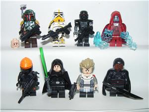 Lego Star Wars figurák Palpatine Uralkodó Luke Omega Boba Fett Moff Gideon ÚJ  - kép 4