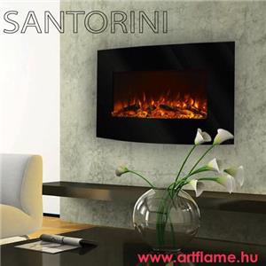 Art Flame Elektromos fali kandalló, Santorini, 3D, külön fűtési funkcióval,  1500 W - kép 5