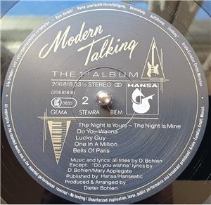 Modern Talking - The 1st (First) Album bakelit hanglemez eladó (1985) - kép 16