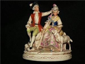 Grafenthal porcelán szerelmes pár figurális 