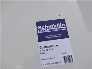 Schmidlin duschwanne 105x75x15 zuhany tálca beépítve használva nem volt még ára;15 ezer ft. - kép 2