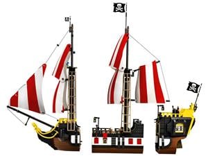 Lego komp. Ideas 21322 Barracuda öböl kalózai Kalóz sziget + hajó 2545db lepin új - kép 3