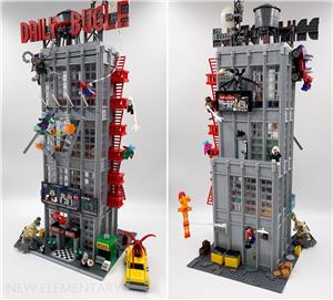 Lego komp. Spider Man 76178 Daily Bugle Creator moduláris ház 3770db 25 db figura Lepin ÚJ - kép 2