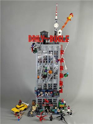 Lego komp. Spider Man 76178 Daily Bugle Creator moduláris ház 3770db 25 db figura Lepin ÚJ - kép 3