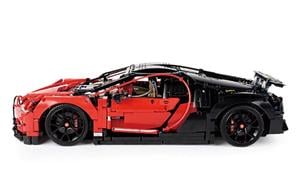 Lego komp. Technic 42083 Bugatti Chiron Lepin 3600db Piros Fekete Tuning ÚJ - kép 4