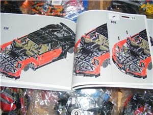 Lego komp. Technic 42083 Bugatti Chiron Lepin 3600db Piros Fekete Tuning ÚJ - kép 11