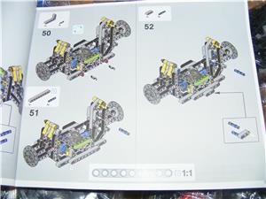 Lego komp. Technic 42083 Bugatti Chiron Lepin 3600db Piros Fekete Tuning ÚJ - kép 10