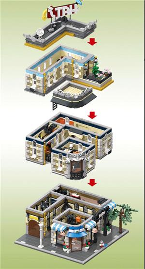 Lego komp. Creator Kalap bolt Moduláris ház 3200db Lepin ÚJ - kép 3