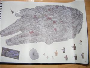 Lego komp. Star Wars 75192 MIllenium Falcon UCS 7541db Lepin ÚJ - kép 10