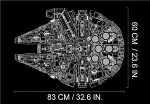 Lego komp. Star Wars 75192 MIllenium Falcon UCS 7541db Lepin ÚJ - kép 12