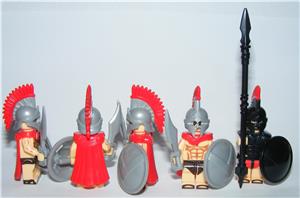 Lego Castle Spártai katonák figurák Leonidas+ Brickarms figura - kép 4