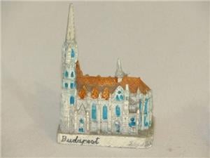 Budapest Mátyás templon és Parlament mini makett souvenir - kép 5