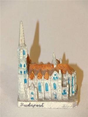 Budapest Mátyás templon és Parlament mini makett souvenir - kép 4