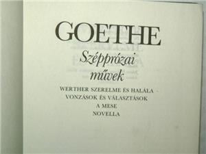 Goethe Szépprózai művek / könyv  - kép 3