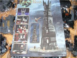 Lego komp. Gyűrűk Ura Hobbit LOTR 10237 Orthanc tornya 2360db Lepin Új - kép 3