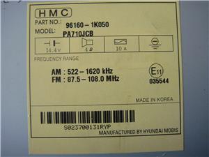 Hyundai ix20 audio 96160-1K050 PA710 JCB - kép 4