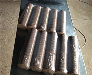 Fabrikett keményfából 100 % tölgy fűrészporból készült vastag henger fabrikett 10 kg zsák - kép 2