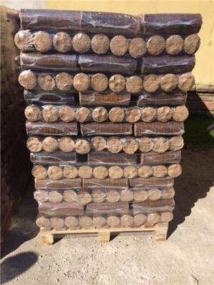 Fabrikett keményfából 100 % tölgy fűrészporból készült vastag henger fabrikett 10 kg zsák - kép 5