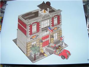 Lego komp. Creator 10197 Tűzoltóság Fire Station Moduláris ház LEPIN ÚJ - kép 9