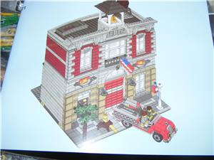 Lego komp. Creator 10197 Tűzoltóság Fire Station Moduláris ház LEPIN ÚJ - kép 6