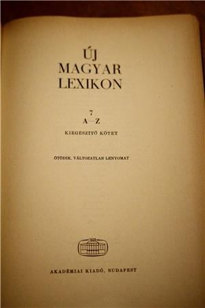 Új Magyar Lexikon 6+2 kötet / könyv Akadémia Kiadó 1972 - kép 3