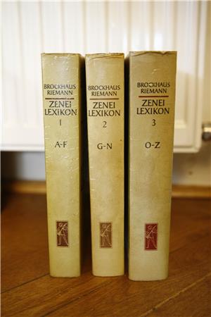 Brockhaus Riemann Zenei lexikon 1-3 kötet / könyv Zeneműkiadó 1983  