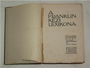 Franklin kézi lexikona. I-III / antik könyv 1911 - kép 10