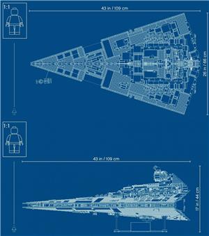 Lego komp. Star Wars 75252 Imperial Star Destroyer UCS 5278db LEPIN ÚJ - kép 6