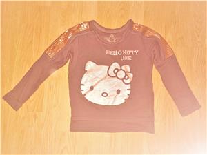 116 újszerű 1.kéz cuki arany Hello Kitty mintás flitteres pulóver felső    - kép 8