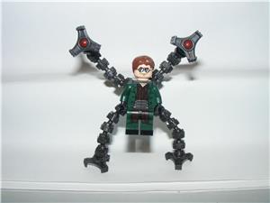 Lego Marvel Szuperhős figurák Pókember Octopus Dr Electro Sandman figura ÚJ - kép 3