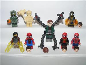 Lego Marvel Szuperhős figurák Pókember Octopus Dr Electro Sandman figura ÚJ - kép 2