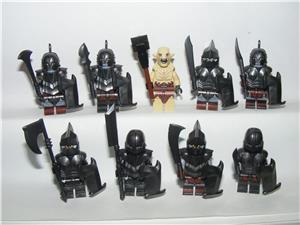 Lego Gyűrűk Ura Hobbit Castle figurák Gundabadi Orkok Ork katona + Azog 9db ÚJ - kép 3