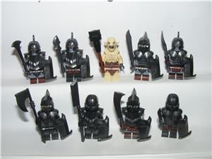 Lego Gyűrűk Ura Hobbit Castle figurák Gundabadi Orkok Ork katona + Azog 9db ÚJ - kép 2