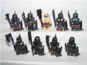 Lego Gyűrűk Ura Hobbit Castle figurák Gundabadi Orkok Ork katona + Azog 9db ÚJ - kép 1