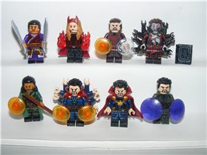 Lego Marvel Szuperhős figurák Dr Strange Wong Mordo Vörös Boszorkány ÚJ - kép 2