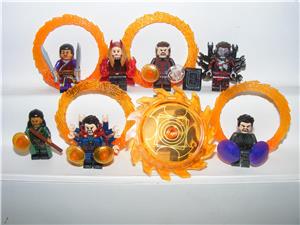 Lego Marvel Szuperhős figurák Dr Strange Wong Mordo Vörös Boszorkány ÚJ - kép 3