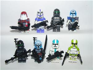 Lego Star Wars figurák Bo-Katan Kryze Jesse Grey Howzer Galactic Marine Clone Trooper katona ÚJ - kép 2