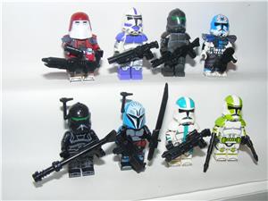 Lego Star Wars figurák Bo-Katan Kryze Jesse Grey Howzer Galactic Marine Clone Trooper katona ÚJ - kép 3