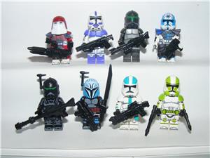 Lego Star Wars figurák Bo-Katan Kryze Jesse Grey Howzer Galactic Marine Clone Trooper katona ÚJ - kép 4