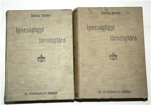 Dárday Sándor Igazságügyi törvénytára IV. A B kötet / könyv 1908  - kép 4