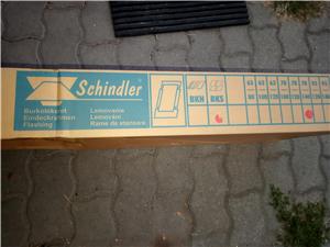 Schindler 78x140cm tetőablak BKS burkolókeret szürke lemezei