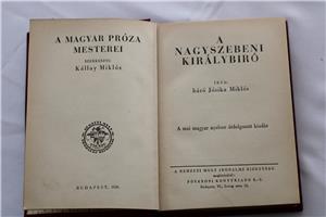 Báró Jósika Miklós A nagyszebeni királybíró / antik könyv Nemzeti Ujság  - kép 2