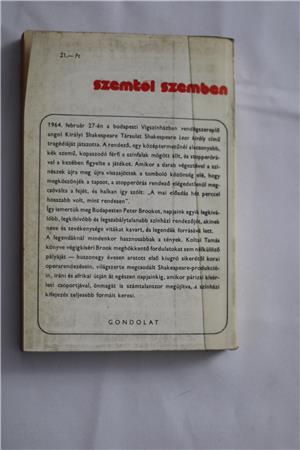 Koltai Tamás Peter Brook / Szemtől szemben / könyv Gondolat  - kép 3