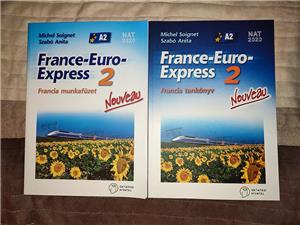 France Euro Express 2. tankönyv + munkafüzet új bolti állapot TK+MF együtt 2000 ft