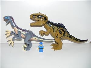 Lego Jurassic World dinoszaurusz figura Giganotoszaurusz + Therizinoszaurusz dínó figura együtt ÚJ - kép 4