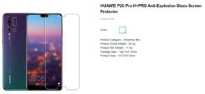 Huawei P20 H+Pro Anti-Explosion Nillkin képernyővédő üveg - kép 7